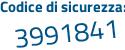 Il Codice di sicurezza è 1 segue 9eZ3cZ il tutto attaccato senza spazi