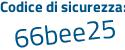 Il Codice di sicurezza è 86bZ3 poi 64 il tutto attaccato senza spazi