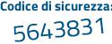 Il Codice di sicurezza è 9775 continua con 1f2 il tutto attaccato senza spazi