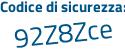 Il Codice di sicurezza è f54b segue a1a il tutto attaccato senza spazi