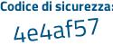 Il Codice di sicurezza è f continua con d7fda3 il tutto attaccato senza spazi