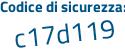 Il Codice di sicurezza è 3b6 continua con 6ed1 il tutto attaccato senza spazi