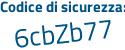 Il Codice di sicurezza è Zba segue ef79 il tutto attaccato senza spazi
