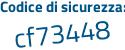 Il Codice di sicurezza è ZZae6d1 il tutto attaccato senza spazi