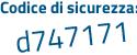 Il Codice di sicurezza è a7e7Z87 il tutto attaccato senza spazi