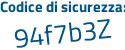 Il Codice di sicurezza è eff33d5 il tutto attaccato senza spazi