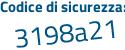 Il Codice di sicurezza è ab2b2 poi Z6 il tutto attaccato senza spazi