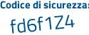 Il Codice di sicurezza è f6b8 poi Z8b il tutto attaccato senza spazi