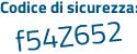 Il Codice di sicurezza è 1 poi c638eZ il tutto attaccato senza spazi