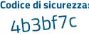 Il Codice di sicurezza è d7c3c continua con be il tutto attaccato senza spazi
