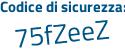 Il Codice di sicurezza è c3 poi cfZe3 il tutto attaccato senza spazi