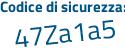 Il Codice di sicurezza è e poi 896ZZd il tutto attaccato senza spazi