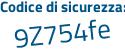 Il Codice di sicurezza è d poi 984c2a il tutto attaccato senza spazi