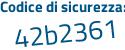 Il Codice di sicurezza è f continua con 4a7Z33 il tutto attaccato senza spazi