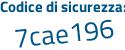 Il Codice di sicurezza è 8b29 continua con 6Za il tutto attaccato senza spazi