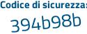 Il Codice di sicurezza è 35f33 continua con 25 il tutto attaccato senza spazi