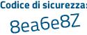 Il Codice di sicurezza è bc79 continua con 781 il tutto attaccato senza spazi
