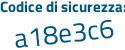 Il Codice di sicurezza è c429 continua con aa7 il tutto attaccato senza spazi