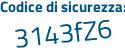 Il Codice di sicurezza è 266b796 il tutto attaccato senza spazi