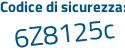 Il Codice di sicurezza è e poi 54fZ76 il tutto attaccato senza spazi