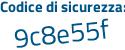 Il Codice di sicurezza è cb143 continua con aa il tutto attaccato senza spazi
