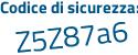 Il Codice di sicurezza è 5d7Z continua con fd6 il tutto attaccato senza spazi