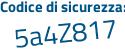 Il Codice di sicurezza è 981e6 segue cb il tutto attaccato senza spazi