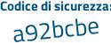 Il Codice di sicurezza è 271 continua con 32c8 il tutto attaccato senza spazi