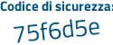 Il Codice di sicurezza è 55fa8Z2 il tutto attaccato senza spazi