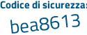 Il Codice di sicurezza è 6 segue c53bZ2 il tutto attaccato senza spazi