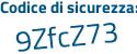 Il Codice di sicurezza è 2 poi d893d9 il tutto attaccato senza spazi