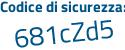 Il Codice di sicurezza è c3 poi 3245e il tutto attaccato senza spazi