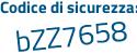 Il Codice di sicurezza è 27 segue 2bd15 il tutto attaccato senza spazi