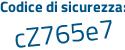 Il Codice di sicurezza è 9acd3 segue 9f il tutto attaccato senza spazi