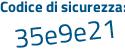 Il Codice di sicurezza è 6 continua con 6efc4Z il tutto attaccato senza spazi