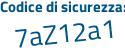 Il Codice di sicurezza è 396 continua con 51f4 il tutto attaccato senza spazi