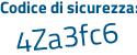 Il Codice di sicurezza è 4af6 segue 3b8 il tutto attaccato senza spazi