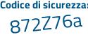 Il Codice di sicurezza è 476b5bf il tutto attaccato senza spazi