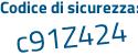 Il Codice di sicurezza è 5eb78 poi ab il tutto attaccato senza spazi