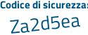 Il Codice di sicurezza è ed segue 8Z337 il tutto attaccato senza spazi