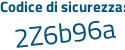 Il Codice di sicurezza è Z395 segue 678 il tutto attaccato senza spazi