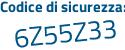 Il Codice di sicurezza è f poi dc17e9 il tutto attaccato senza spazi