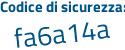 Il Codice di sicurezza è 5c poi 62793 il tutto attaccato senza spazi