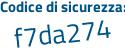 Il Codice di sicurezza è a7e97cb il tutto attaccato senza spazi