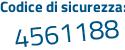 Il Codice di sicurezza è c172 segue fdf il tutto attaccato senza spazi