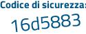 Il Codice di sicurezza è 87ffe1Z il tutto attaccato senza spazi