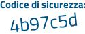 Il Codice di sicurezza è b6 segue db8a3 il tutto attaccato senza spazi