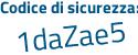 Il Codice di sicurezza è 62fdec2 il tutto attaccato senza spazi