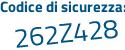 Il Codice di sicurezza è 97 poi f12d5 il tutto attaccato senza spazi
