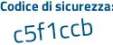 Il Codice di sicurezza è Z segue f631Za il tutto attaccato senza spazi